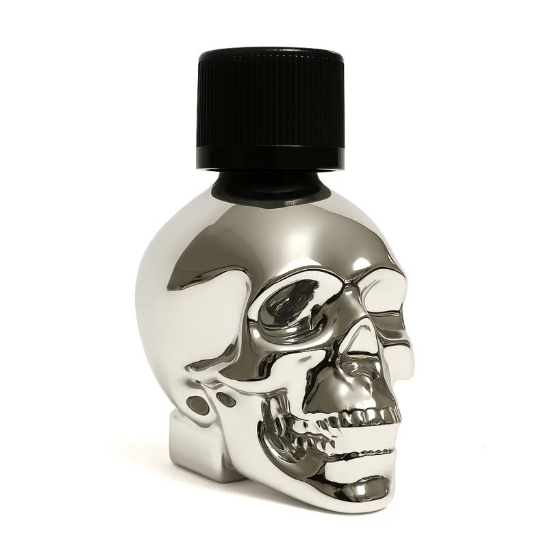 Poppers Tête de Mort Skull Argent a base de Propyl 25 ml