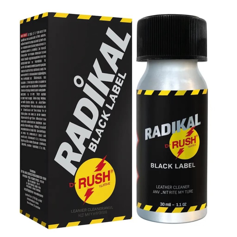 Poppers Radikal Rush Black Label Amyl Aluminium 30 ml Poppers Radikal Rush Black Label Amyl Aluminium 30 ml