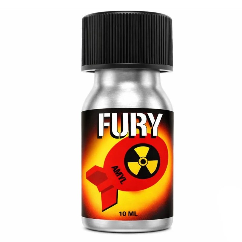 flacon de poppers Fury rouge amyl
