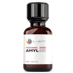 flacon en verre de Poppers Lab Quality Truegrade Amyl contient 24 ml