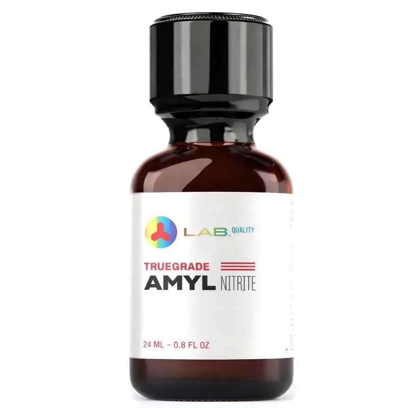 flacon en verre de Poppers Lab Quality Truegrade Amyl contient 24 ml