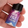 Flacon Iron Fist Starlight Mini 10 ml en aluminium violet et bleu, design compact et élégant