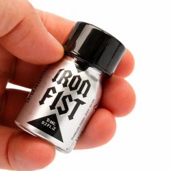 Flacon Iron Fist Mini Original 10 ml en aluminium, format compact avec design sobre et efficace