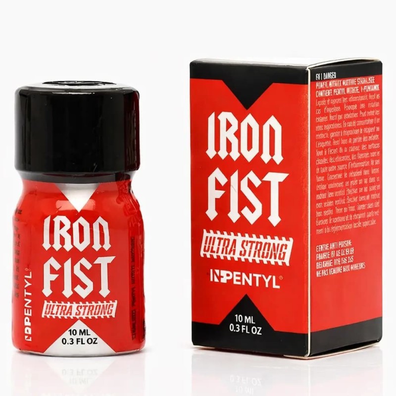 Flacon Iron Fist Rouge Pentyle 10 ml en aluminium rouge,