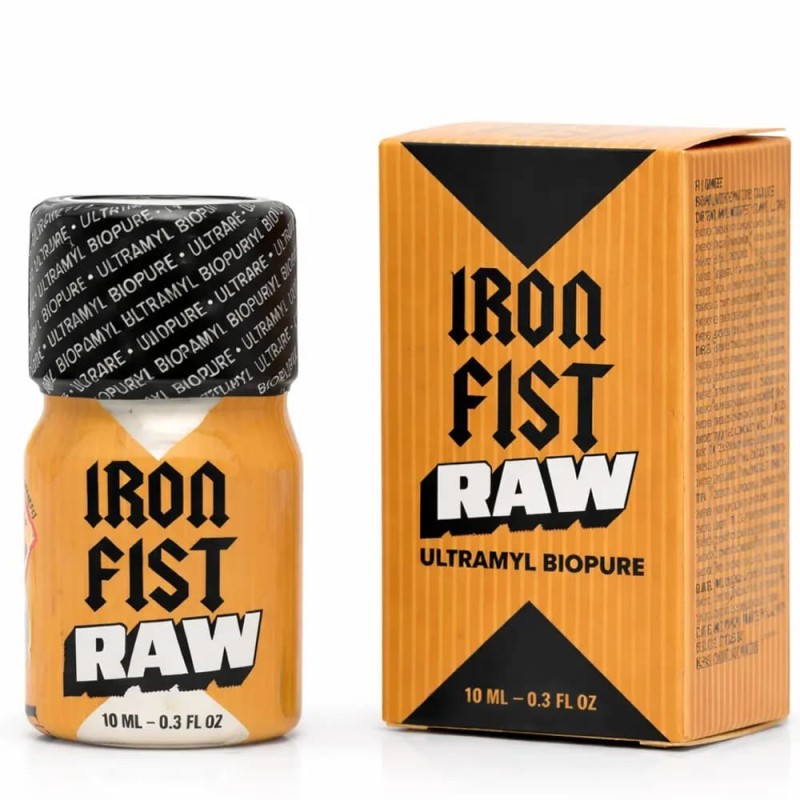 Flacon Iron Fist RAW Mini 10 ml en aluminium, format compact premium avec finition soignée