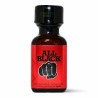 Flacon All Black Propyle 24 ml en verre brun avec étiquette rouge et design sobre à l'identité affirmée