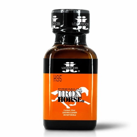 Flacon Iron Horse 24 ml par Lockerroom avec étiquette orange emblématique et format premium 24 ml