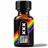 Flacon Amsterdam XXX Pride Rainbow 24 ml aux couleurs de l'arc-en-ciel, édition emblématique inspirée de l'univers Pride.