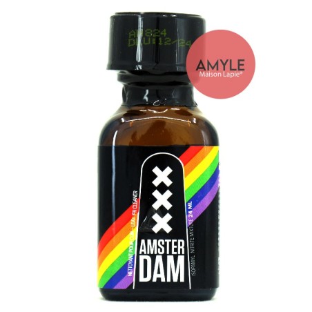 Poppers Amsterdam Rainbow 24 ml a bas de nitrite d'amyle