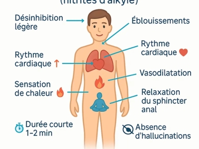 Effet du poppers sur le corps et utilisation en France et dans monde